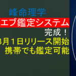 ウエブ鑑定システム完成！